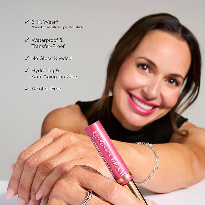 SeneGence LipSense Long-Lasting Liquid Lip Cream, Ruby Berry Satin, 0.25 Fl Oz, Waterproof and Hydrating Creamy Color for Lips for Up to 6 Hour Wear, Vegan Transfer-Proof Cream-to-Matte, Cruelty-Free