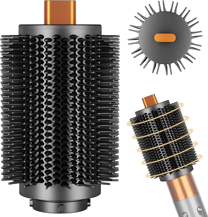 Upgraded Large Round Volumizing Brush Attachment for Dyson Airwrap HS01/05/08, Round Brush for Dyson Air wrap Accessories for Straighten Fast Dry Big Curls Add Volume
