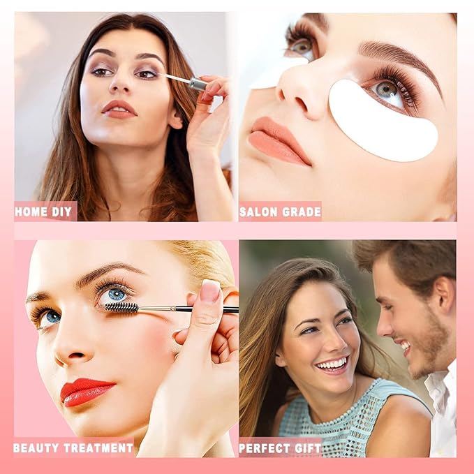 Lash Lift and Color Kit, At-Home DIY Lash Perm with Long Lasting Curl & Natural Look, Upgraded Glue, Temporary Black Lash & Brow Color, Complete Salon Grade Tools for Beginners and Professionals