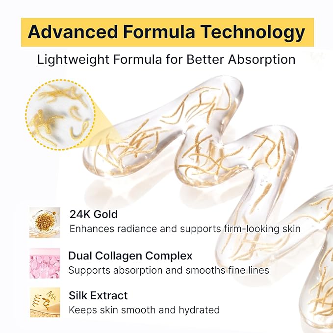 SUNGBOON EDITOR Glow Intensive Silk Peptide EGF Ampoule, Copper Peptides Serum for Face with Collagen & Multi Peptides, Hydrating Korean Skincare Facial Serum for Smooth-Looking Skin, 1.35 fl oz