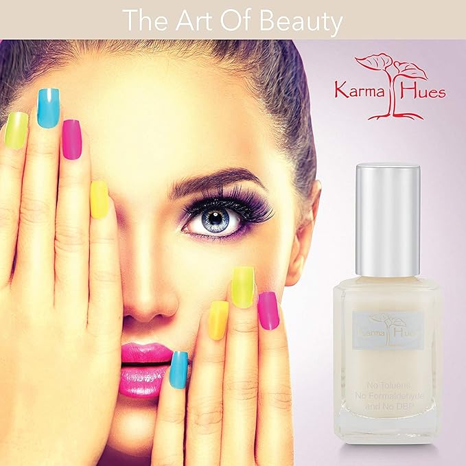 Karma Naturals Nail Enamel Primer, Non-Toxic Vegan & Cruelty-Free Base Coat for Smoother, Long-Lasting Nail Polish