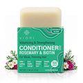 Viori Rosemary Conditioner Bar with Biotin - Rice Water Hair Conditioner Bar for Thinning Hair - Strengthening, Shine, Scalp Care - Plastic Free - Travel Friendly