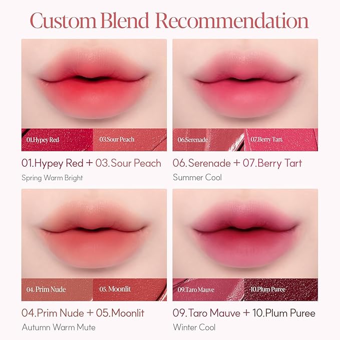 Espoir Couture Lip Tint Fitting Blur #13 Rose Crema | Smudge-Proof Fixing Lip Stain, Soft & Creamy Texture without Flaking, Lightweight and Comfortable Matte Finish, Korean Makeup, Vegan, 0.14 oz