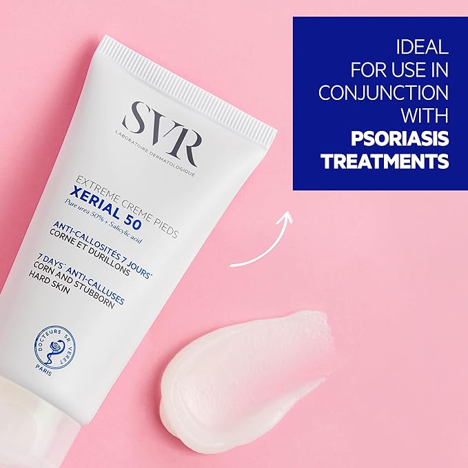 SVR - Xerial 50 Extreme Foot - Intense Hydrating Foot Cream with 50% Urea - For rough, dry feet, hands, elbows and knees - Delivers visible results in just 7 days - Quick Absorption - 1.7 fl.oz