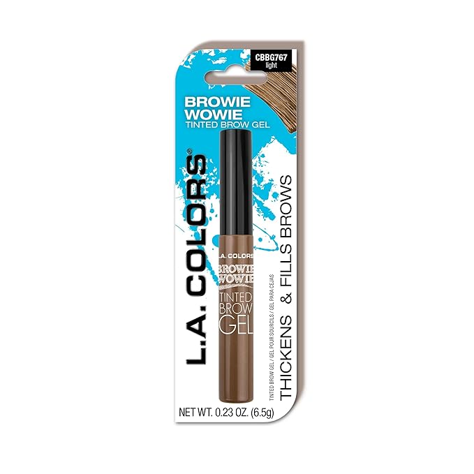 L.A. COLORS Browie Wowie Tinted Brow Gel, Light - Carded CBBG767