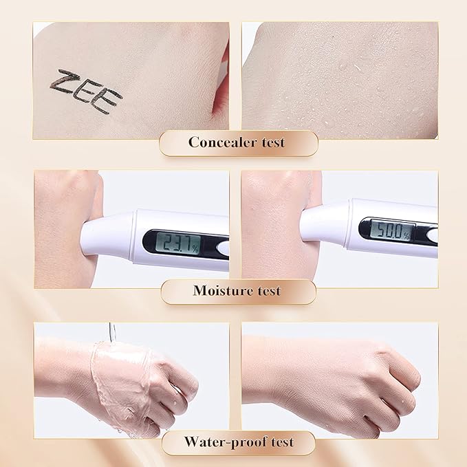 Mushroom Head Air Cushion CC Cream - Tattoo Cover up BB Cream Foundation Makeup Moisturizing Concealer Long-Lasting, Cushion Foundation Full Coverage Self Adjusting (2 PCS Natural)