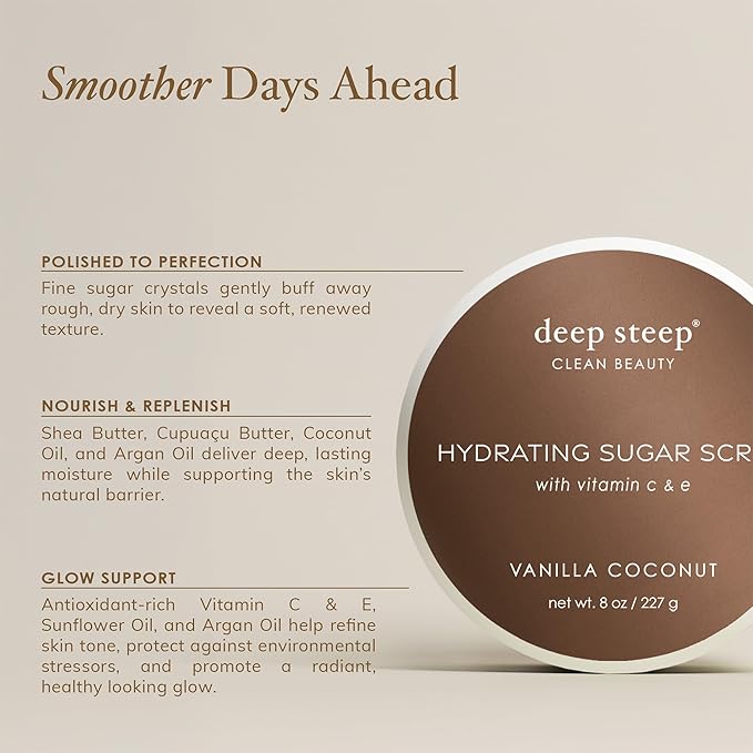 Deep Steep Sugar Scrub, Grapefruit Bergamot, 8 Ounce