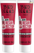 Bed Head by TIGI Resurrection Super Repair Conditioner Travel Mini – Repairing conditioner for dry, brittle and damaged hair with added moisture and nourishment, 2.53 fl oz (Pack of 2)