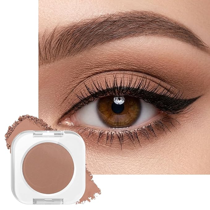 Erinde Rosy Brown Matte Single Eye Shadow Palette Makeup for Older Women, Natural Eyeshadow Powder for Blue, Green & Brown Eyes, High Pigment Blendable Long-Lasting Eye Shadow Sombras para Ojos, 05