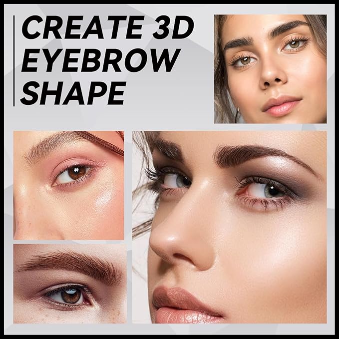 Eyebrow Gel, Long-Lasting Brow Gel for Styling and Sculpting, Waterproof Eyebrow Wax Kit For Holding Brows In Place, Clear Brow Gel Without Residue, Eyebrow Glue for 3D Brow Freeze 1 Pack
