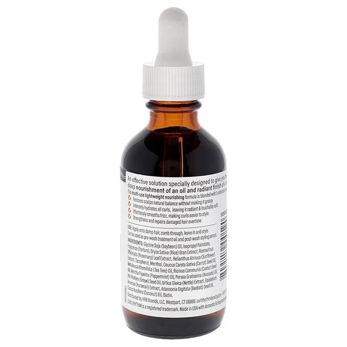 Nourish and Radiant Oil-Powered Serum - Nourishing Hair Oil - Non-Greasy Scalp Care - Hair Serum with Biotin for All Hair Types - 2 oz