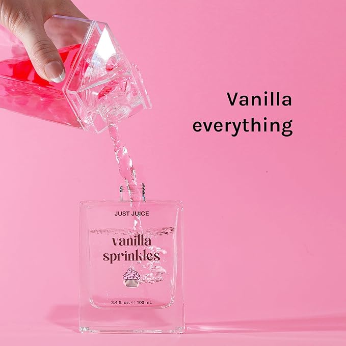 Just Juice Vanilla Sprinkles - Vanilla Perfume for Women and Men - Gourmand Perfume with Tonka Bean and Whipped Cream Notes - 3.4 oz