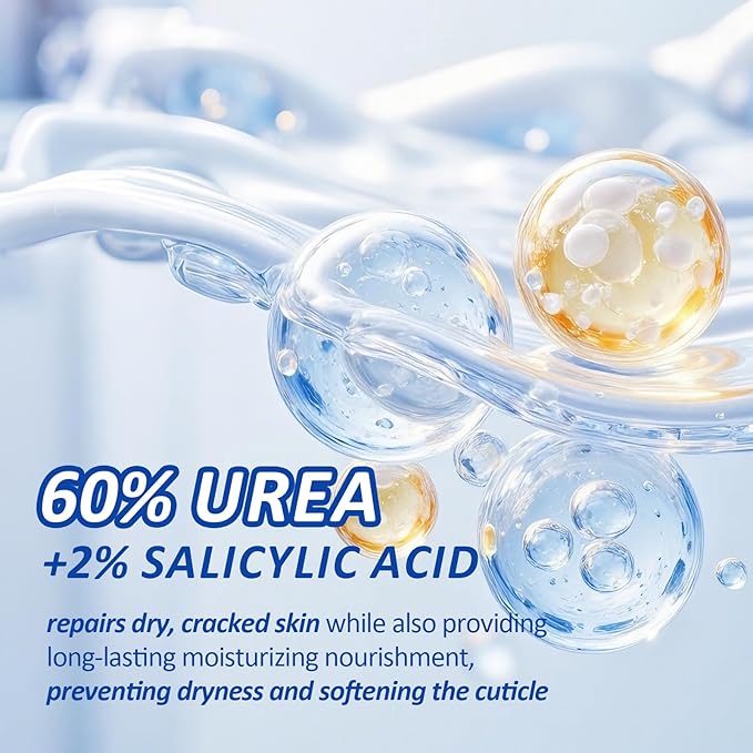 Urea Cream 60% with Salicylic Acid 2% Foot Care Stick, Deeply Moisturizing and Hydrating Foot and Hand Balm, Gentle Exfoliation Anti-Cracking Foot Cream
