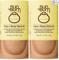 Sun Bum Original SPF 40 Face and Body Sunscreen Stick - Water resistant Broad Spectrum Facial Sunscreen-Hawaii 104 Act Compliant (Made Without Octinoxate & Oxybenzone)-Travel Size-0.7 oz,(Pack of 2)