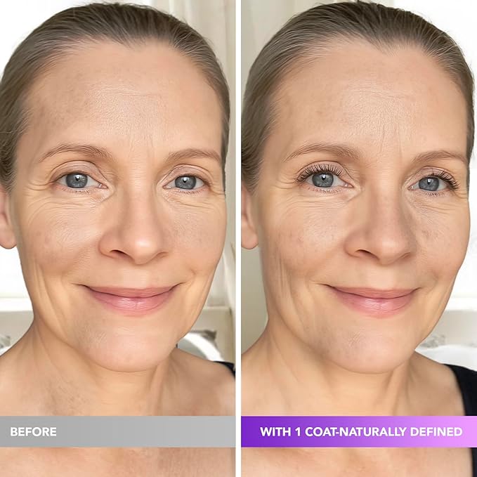 Blooskim Mascara for Older Women 60 Plus: Black Prime Lash Mascara - Prime Mascaras for Mature Women Makeup - Hypoallergenic Non-Clumping Formula for Sensitive Eyes, 5.5g - 2Packs