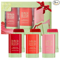 3Pcs 3-in-1 Multi-Use Makeup Stick Tinted Moisturizer Blush for Cheeks, Lips & Eyes Waterproof, Long-Lasting Natural Nude Look 3 Colors(Pink+Hot Red+Coral Orange)