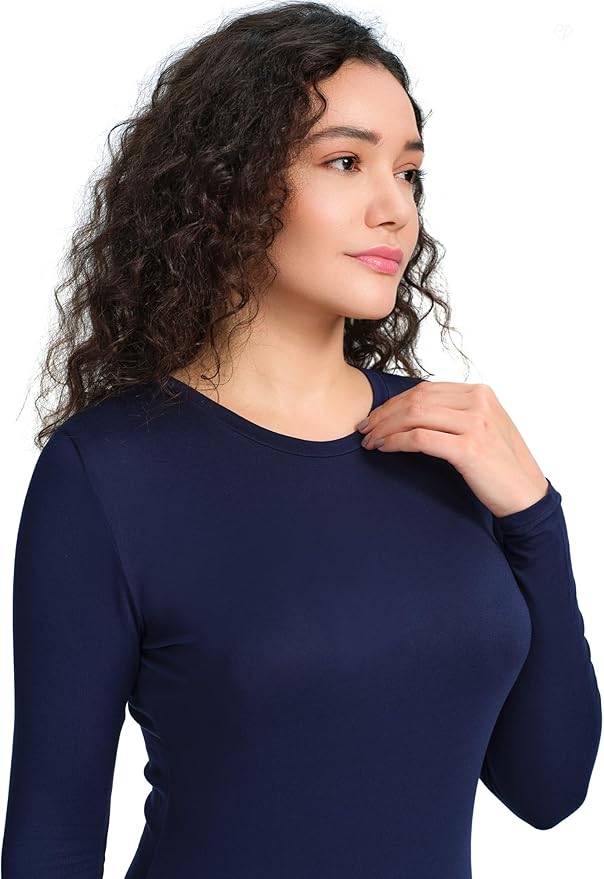 COZYFIT Scrub Undershirts Long Sleeve Women - Underscrub Comfort Tee