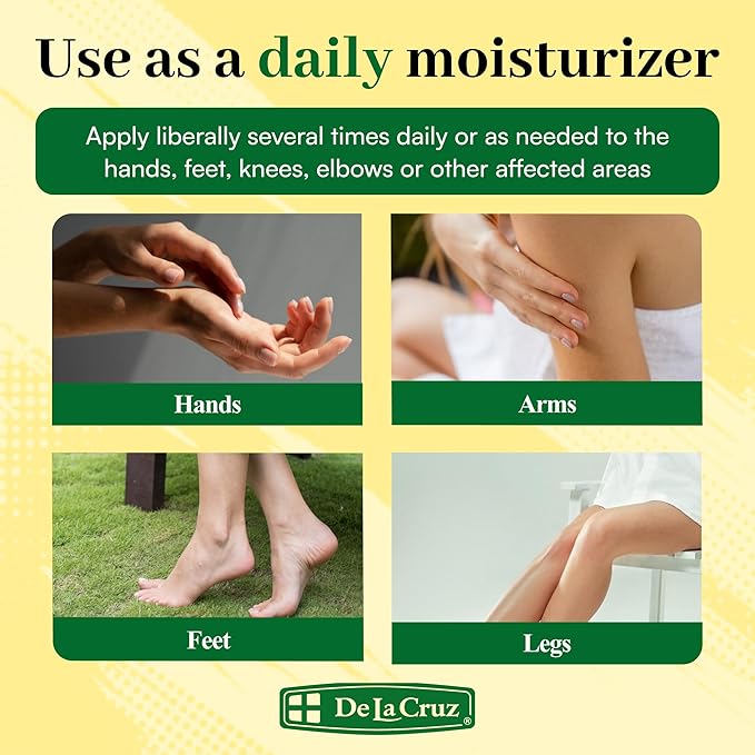 De La Cruz Arnica Salve Foot Care Cream for Dry Cracked Heels & Feet, Skin Care, Hand Salve, 24 Hour Moisture Balm - 2 OZ (6 Pack)
