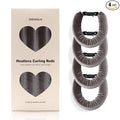 Heatless Hair Curler Set – 4PCS Velvet Overnight Blowout Rods for Heatless Curls, Jumbo Flexible Curling Rods to Sleep In, No Heat Curling Tools for Natural Waves and Curls Brown