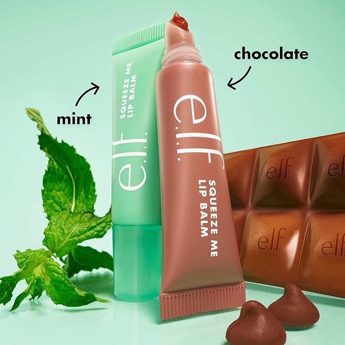 e.l.f. Squeeze Me Lip Balm, Moisturizing Lip Balm for A Sheer Tint of Color, Infused with Hyaluronic Acid, Vegan & Cruelty-Free