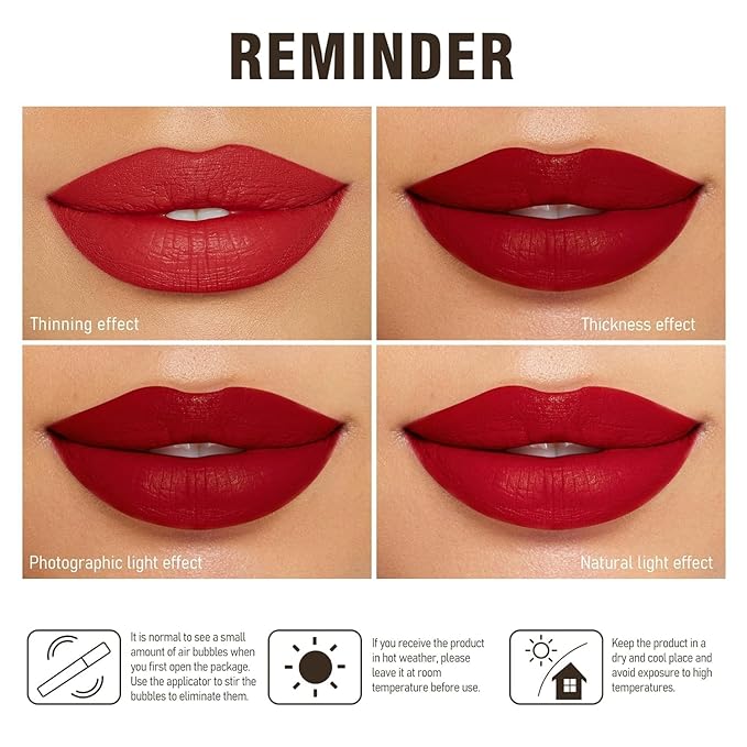 MAKI YIKA Dark Purple Lipstick for Women Color Stay Long Lasting Lipsticks, No Smudge Purple Matte Liquid Lipstick Transferproof Cruelty-Free Lip Color, In Charge
