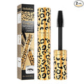 Leopard Waterproof Mascara Volumizing Lengthening Curling Smudgeproof Long Lasting 24H Lift Thick Eyelash Makeup