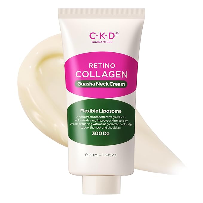 CKD Retino Collagen Gua Sha Neck Cream [Refill] - Tightening, Lifting & Firming Moisturizer for Turkey Neck & Wrinkle Care, Multi-Use for Neck, Face & Décolleté, Korean Skincare, 1.69 fl oz