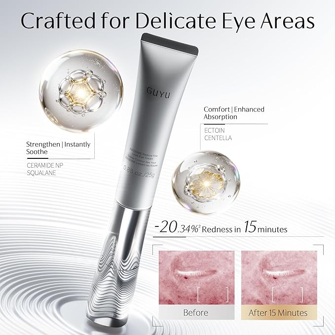 EMS Eye Cream for Puffiness Bag Under Eye | Exosome & PDRN Vibrating Eye Tightener Cream for Dark Circle | NAD+, Caffeine, Peptide, Collagen | for Firming, Reducing Wrinkle(0.88 oz/25g)