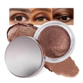 FeiCuiYun Cream Glitter Brown Shimmer Metallic Eyeshadow Palette Makeup, Natural Single Mini Instant Holographic Eyeshadow For Women, Sombras Crema Para Ojos, Talc, Paraben & Cruelty Free