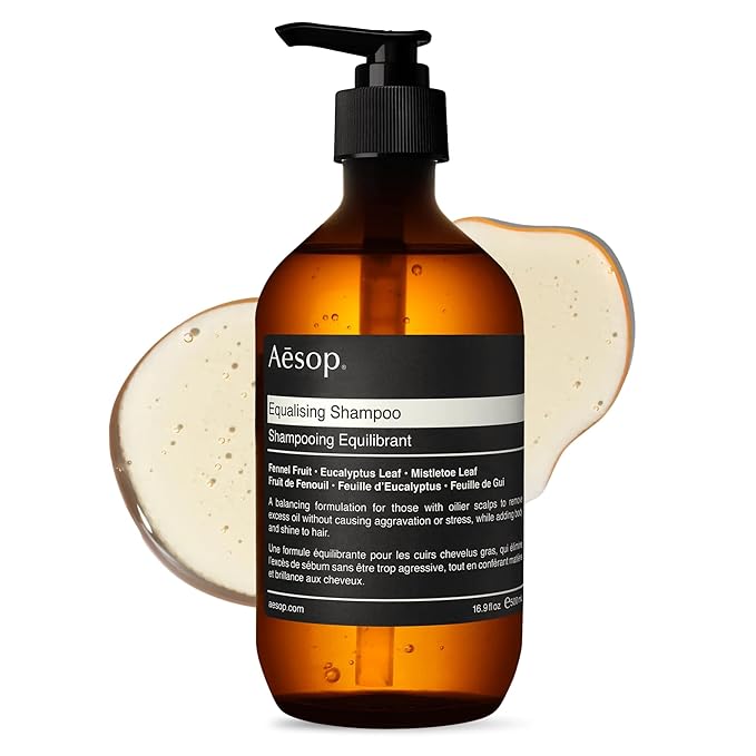 Aesop Equalising Shampoo – Balancing Shampoo for Oily Scalp & Normal Hair | Gentle Clarifying Botanical Formula | Lightweight Daily Hair Cleanser | 16.9 oz / 500 mL
