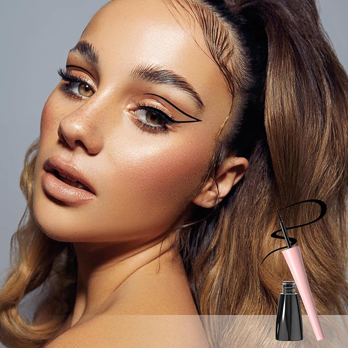 Boobeen Liquid Eyeliner Pen, Colored Eye Liner Waterproof Smudge Proof, Eyeliner Ink Liner with Precision Tip for Bold Eye Looks