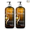 MAJESTIC PURE Biotin Shampoo and Conditioner Set with DHT Blocker Complex - Hydrating, Nourishing & Supporting Healthy Hair, Sulfate Free, for Men & Women - 16 fl oz each