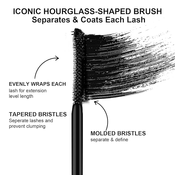 MYSTER ROSEY Mascara for Older Women, Tubing Mascara Black - Lengthening, Volumizing & Curling, Smudge-Proof, Washable, Add Jojoba Oil and Castor Oil, Vegan & Cruelty-Free - 0.4 Fl Oz (Pack of 2)