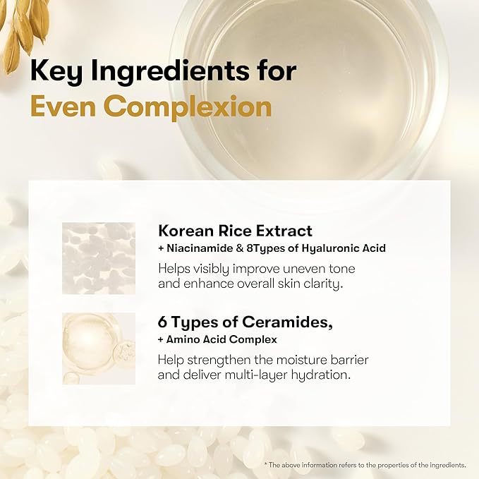 VT COSMETICS Rice Ceramide Serum, Hydrating Face Serum with Rice Extract & Ceramide Complex, Moisturizing Barrier Care Serum for Dry, Dull, Sensitive Skin, Daily Korean Skincare, 1.05 fl.oz