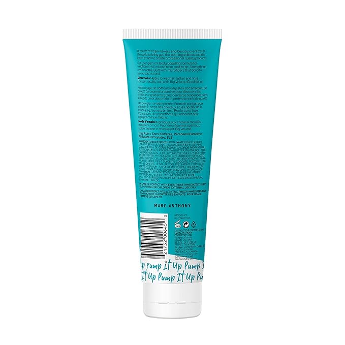 Marc Anthony Big Volume Shampoo - Weightless Lift Shampoo - For Fine, Limp Hair - 8.45oz (Pack of 2)