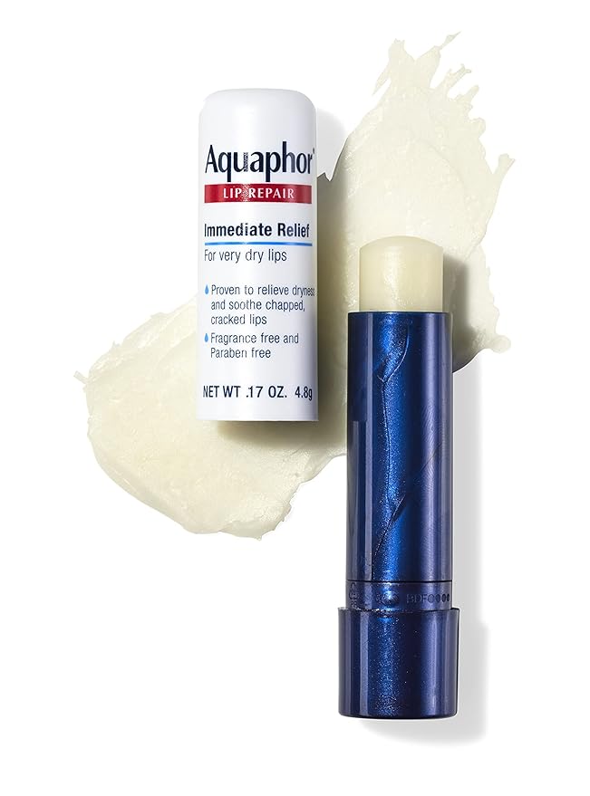 Aquaphor Lip Repair Stick with Shea Butter, Moisturizing Lip Balms, Fragrance Free and Paraben Free, Mothers Day Gifts, 0.17 Oz Stick, Pack of 4
