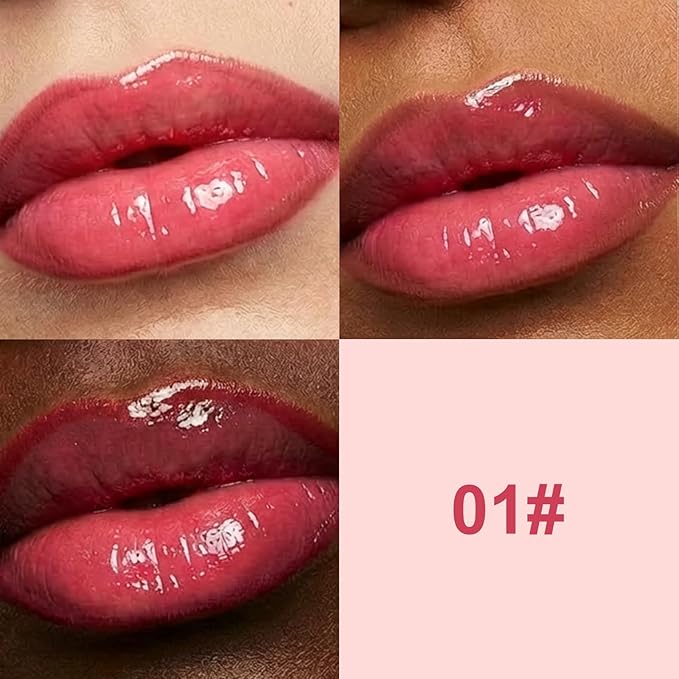 3PCS Lip Combo Set — Matte Lip Liner Pencil, Hydrating Tint Lipstick & Shine Gloss, Non-Sticky Long-Lasting Plumping Lip Makeup Kit for Women, Volume Sculpt Trio, 01
