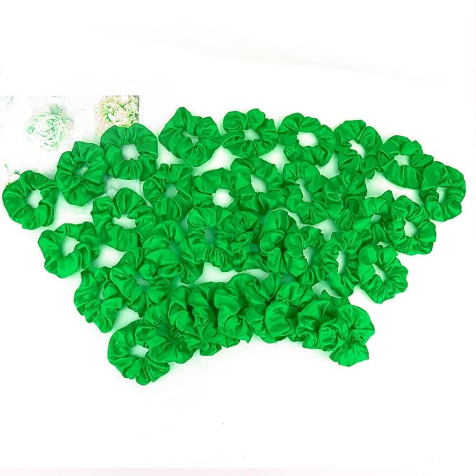 Silk Satin Scrunchies for Women Girls 36 PCS Hair Scrunchies Silk Satin Hair Ties for Thick Hair Bulk Hair Ties Hair Accessories