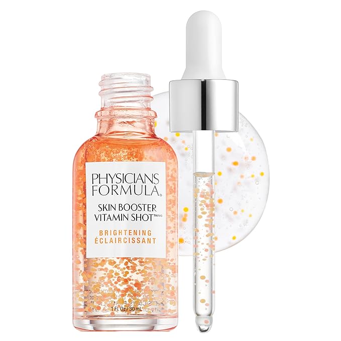 Physicians Formula Skin Booster Vitamin Shot, Brightening Serum with Vitamin C, Licorice & B3, Targets Dark Spots for Radiant Glow – Brighten