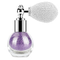 KYDA Glitter Powder Spray, Loose Shimmer Powder, Highlighter Spray Makeup for Face Body Hair, Lasting Glitter Hairspray, Cosmetic Sparkling Body Makeup, Purple