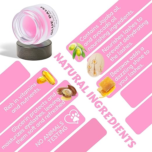 Libeauty Lash Lift Balm Glue Strong Sticky Lash Lift Adhesive Latest Gentle Formula Eyelash & Eyebrow Perm Glue Balm Brow Lamination Gel 10G/0.35OZ