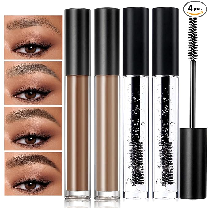 DAGEDA Eyebrow Setting Gel, 4 Packs Brow Fix Gel, Waterproof And Sweat-Proof Eyebrow Repair Liquid Brows Styling Beauty Salon Home Use Makeup, 3.53oz