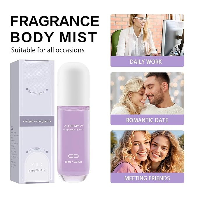 Roseye Hair & Body Perfume Mist – Sandalwood Fragrance – Refreshing Scent Travel Size 1.7 Fl Oz/50ml