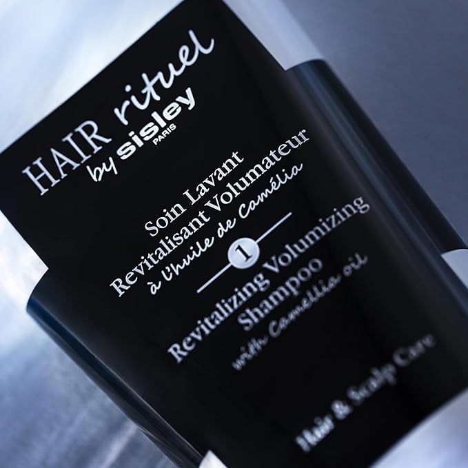Hair Rituel by Sisley Paris Revitalizing Volumizing Shampoo with Camellia Oil - 200 mL - Gently Cleanses, Improves Look of Volume & Supports Hair and Scalp Health - Rich Foam Texture - Sulfate Free