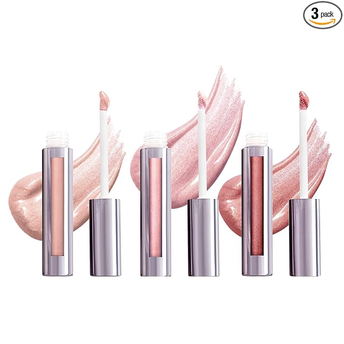 Runway Rogue LuxGloss Lip Gloss Trio, High-Pigment Shimmer Lip Gloss Set, (‘Photo Filter’, ‘Catwalk’, ‘Strike a Pose’)