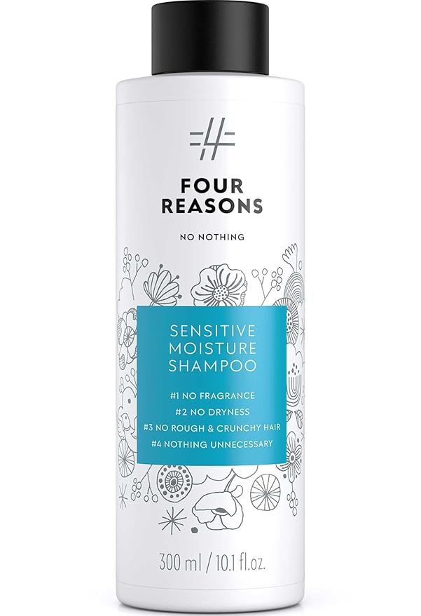 No nothing Moisture Shampoo - Fragrance Free Moisturizing Shampoo for Dry Hair & Sensitive Scalp - Hydrating, Hypoallergenic Hair Shampoo for Women with Avocado Oil - Vegan, Paraben Free, 10.1 Fl Oz
