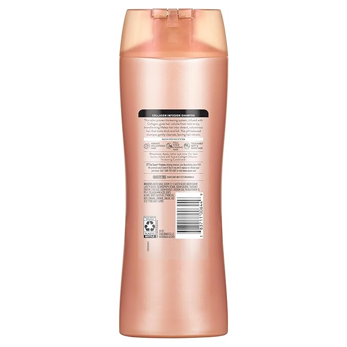 Suave Professionals Thickening Shampoo Collagen Infusion for Fine Hair Volumizing Shampoo 12.6 oz