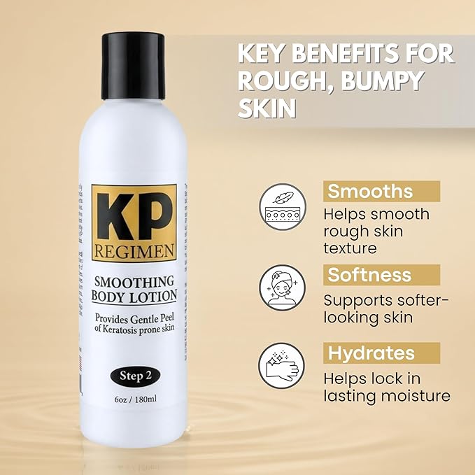 KP Regimen Keratosis Pilaris Exfoliating Body Lotion For Treatment of Keratosis Prone Skin - 6.0 OZ