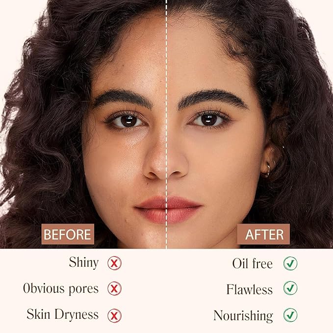 4 in 1 Color Changing Foundation - Medium Spectrum, Evening Skin Tone, Long-Lasting & Waterproof, Hydrating Concealer with Medium to Full Coverage, Lightweight Flawless Finish Makeup 1.4 Fl.Oz.