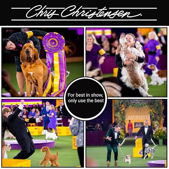 Chris Christensen Silk Spirits Liquid Protein, Smooth and Silky, Eliminate Frizz, Glossy Shine, Black Statis, Dog Conditioner, Groom Like a Professional, 8 oz